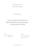 prikaz prve stranice dokumenta UTJECAJ OBUKE ZAPOSLENIKA NA PROFITABILNOST BANAKA SPLITSKO – DALMATINSKE ŢUPANIJE