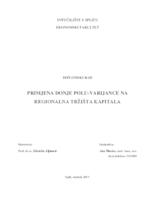 prikaz prve stranice dokumenta PRIMJENA DONJE POLU-VARIJANCE NA REGIONALNA TRŽIŠTA KAPITALA