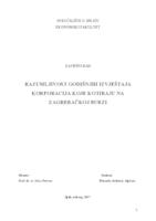 prikaz prve stranice dokumenta Razumljivost godišnjih izvještaja korporacija koje kotiraju na Zagrebačkoj burzi