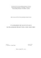 prikaz prve stranice dokumenta Unaprjeđenje dostupnosti bankarskih proizvoda SME sektoru