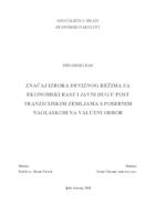 prikaz prve stranice dokumenta ZNAČAJ IZBORA DEVIZNOG REŽIMA ZA EKONOMSKI RAST I JAVNI DUG U POST  TRANZICIJSKIM ZEMLJAMA S POSEBNIM NAGLASKOM NA VALUTNI ODBOR