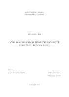 prikaz prve stranice dokumenta ANALIZA ORGANIZACIJSKE PREDANOSTI U PODUZEĆU TOMMY D.O.O.