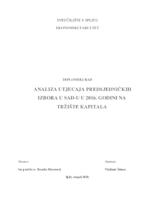 prikaz prve stranice dokumenta ANALIZA UTJECAJA PREDSJEDNIČKIH IZBORA U SAD-U U 2016. GODINI NA TRŽIŠTE KAPITALA