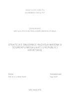 prikaz prve stranice dokumenta Strateške smjernice razvoja marina u segmentu mega-jahti u Republici Hrvatskoj
