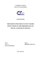 prikaz prve stranice dokumenta IMPLEMENTATION IMPACTS OF ICT BASED INNOVATIONS ON THE PERFORMANCE OF TRAVEL AGENCIES IN CROATIA