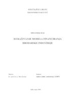 prikaz prve stranice dokumenta ISTRAŽIVANJE MODELA FINANCIRANJA BRODARSKE INDUSTRIJE