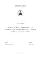 prikaz prve stranice dokumenta SUSTAVSKO DINAMIČKI MODEL ZA UPRAVLJANJE TROŠKOVIMA ZDRAVSTVENE ZAŠTITE PRETILIH OSOBA