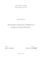 prikaz prve stranice dokumenta „PRAĆENJE I ALOKACIJA TROŠKOVA U KOMUNALNOM PODUZEĆU“