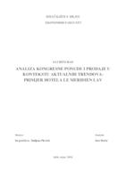 prikaz prve stranice dokumenta ANALIZA KONGRESNE PONUDE I PRODAJE U KONTEKSTU AKTUALNIH TRENDOVA-PRIMJER HOTELA LE MERIDIEN LAV