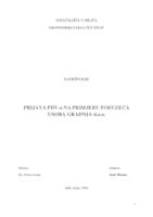 prikaz prve stranice dokumenta PRIJAVA PDV-a NA PRIMJERU PODUZEĆA USORA GRADNJA d.o.o.