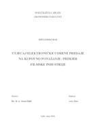 prikaz prve stranice dokumenta UTJECAJ ELEKTRONIČKE USMENE PREDAJE NA KUPOVNO PONAŠANJE: PRIMJER FILMSKE INDUSTRIJE