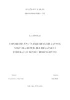 prikaz prve stranice dokumenta USPOREDBA UNUTARNJE REVIZIJE JAVNOG SEKTORA REPUBLIKE HRVATSKE I FEDERACIJE BOSNE I HERCEGOVINE