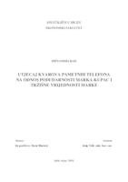 prikaz prve stranice dokumenta UTJECAJ KVAROVA PAMETNIH TELEFONA NA ODNOS PODUDARNOSTI MARKA-KUPAC I TRŽIŠNE VRIJEDNOSTI MARKE