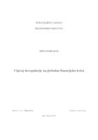 prikaz prve stranice dokumenta Utjecaj deregulacije na globalnu financijsku krizu