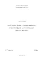 prikaz prve stranice dokumenta TROŠARINE – OPOREZIVANJE PREMIJE OSIGURANJA OD AUTOMOBILSKE ODGOVORNOSTI