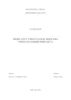 prikaz prve stranice dokumenta DERIVATI U UPRAVLJANJU RIZICIMA NEFINANCIJSKIH PODUZEĆA