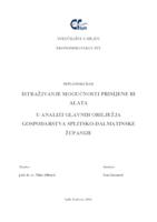 prikaz prve stranice dokumenta ISTRAŽIVANJE MOGUĆNOSTI PRIMJENE BI ALATA U ANALIZI GLAVNIH OBILJEŽJA GOSPODARSTVA SPLITSKO-DALMATINSKE ŽUPANIJE