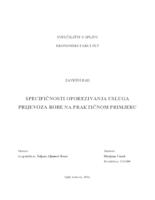 prikaz prve stranice dokumenta SPECIFIČNOSTI OPOREZIVANJA USLUGA PRIJEVOZA ROBE NA PRAKTIČNOM PRIMJERU