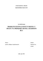 prikaz prve stranice dokumenta PROBLEM SEZONALNOSTI TURIZMA U SPLITU NA PRIMJERU HOTELA RADISSON BLU