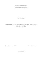 prikaz prve stranice dokumenta PREGLED STANJA I MOGUĆNOSTI RAZVOJA GRADA SINJA