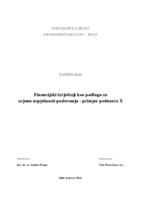 prikaz prve stranice dokumenta Financijski izvještaji kao podloga za ocjenu uspješnosti poslovanja - primjer poduzeća X