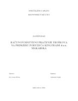 prikaz prve stranice dokumenta RAČUNOVODSTVENO PRAĆENJE TROŠKOVA NA PRIMJERU PODUZEĆA KINGTRADE d.o.o. MAKARSKA