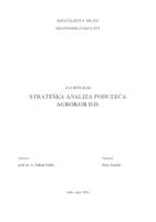 prikaz prve stranice dokumenta STRATEŠKA ANALIZA PODUZEĆA AGROKOR D.D.