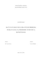 prikaz prve stranice dokumenta RAĈUNOVODSTVENO PRAĆENJE PRIHODA POSLOVANJA NA PRIMJERU PODUZEĆA KONZUM D.D.