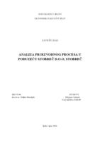 prikaz prve stranice dokumenta ANALIZA PROIZVODNOG PROCESA U PODUZEĆU STOBREČ D.O.O, STOBREČ