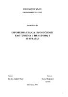 prikaz prve stranice dokumenta USPOREDBA STANJA I MOGUĆNOSTI EKOTURIZMA U HRVATSKOJ I AUSTRALIJI