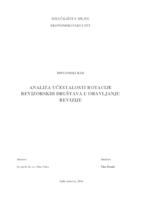 prikaz prve stranice dokumenta ANALIZA UČESTALOSTI ROTACIJE REVIZORSKIH DRUŠTAVA U OBAVLJANJU REVIZIJE