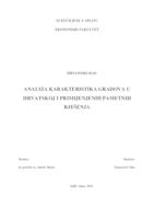 prikaz prve stranice dokumenta ANALIZA KARAKTERISTIKA GRADOVA U HRVATSKOJ I PRIMIJENJENIH PAMETNIH RJEŠENJA