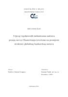 prikaz prve stranice dokumenta Utjecaj regulatornih mehanizama nadzora pranja novca i financiranja terorizma na promjenu strukture globalnog bankarskog sustava
