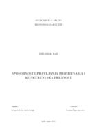 prikaz prve stranice dokumenta SPOSOBNOST UPRAVLJANJA PROMJENAMA I KONKURENTSKA PREDNOST