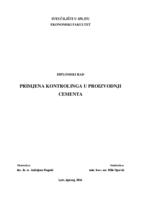 prikaz prve stranice dokumenta PRIMJENA KONTROLINGA U PROIZVODNJI CEMENTA