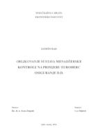 prikaz prve stranice dokumenta OBLIKOVANJE SUSTAVA MENADŢERSKE KONTROLE NA PRIMJERU EUROHERC OSIGURANJE D.D.