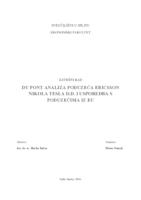 prikaz prve stranice dokumenta DU PONT ANALIZA PODUZEĆA ERICSSON NIKOLA TESLA D.D. I USPOREDBA S PODUZEĆIMA IZ EU