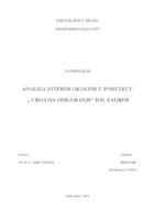 prikaz prve stranice dokumenta ANALIZA INTERNE OKOLINE U PODUZEĆU „ CROATIA OSIGURANJE“ D.D. ZAGREB