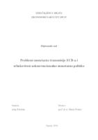 prikaz prve stranice dokumenta Problemi monetarne transmisije ECB-a i učinkovitost nekonvencionalne monetarne politike