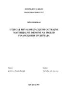 prikaz prve stranice dokumenta UTJECAJ REVALORIZACIJE DUGOTRAJNE MATERIJALNE IMOVINE NA IZGLED FINANCIJSKIH IZVJEŠTAJA