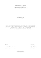 prikaz prve stranice dokumenta REGRUTIRANJE I SELEKCIJA U PODUZEĆU „RAĈUNALA TINA d.o.o.“ OMIŠ