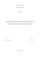 prikaz prve stranice dokumenta STATISTIČKA ANALIZA UTJECAJA PANDEMIJE COVID 19 NA USPJEŠNOST POSLOVANJA HTP OREBIĆ d.d.