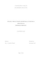 prikaz prve stranice dokumenta STANJE I MOGUĆNOSTI SPORTSKOG TURIZMA U HRVATSKOJ: PRIMJER ODBOJKE