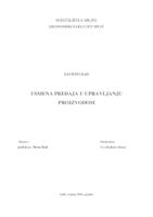 prikaz prve stranice dokumenta USMENA PREDAJA U UPRAVLJANJU PROIZVODOM