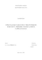 prikaz prve stranice dokumenta UPRAVLJANJE NABAVOM U TRGOVINSKOM PODUZEĆU: PRIMJER TVRTKE AUREUS CAPILLUS D.O.O.