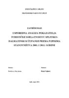 prikaz prve stranice dokumenta USPOREDNA ANALIZA POKAZATELJA TURISTIČKE DJELATNOSTI U SPLITSKO-DALMATINSKOJ ŽUPANIJI PREMA POPISIMA STANOVNIŠTVA 2001. I 2011. GODINE