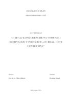 prikaz prve stranice dokumenta UTJECAJ KONKURENCIJE NA VOĐENJE I MOTIVACIJU U PODUZEĆU ,,CC REAL - CITY CENTER ONE''