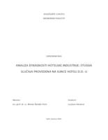 prikaz prve stranice dokumenta Analiza efikasnosti hotelske industrije: Studija slučaja provedena na Sunce hoteli d.d.-u