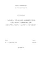 prikaz prve stranice dokumenta PRIMJENA TIPOLOGIJE MARKETINŠKIH STRATEGIJA U NEPROFITNIM ORGANIZACIJAMA S ASPEKTA DONATORA