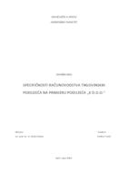 prikaz prve stranice dokumenta SPECIFIČNOSTI RAČUNOVODSTVA TRGOVINSKIH PODUZEĆA NA PRIMJERU PODUZEĆA „X D.O.O.“
